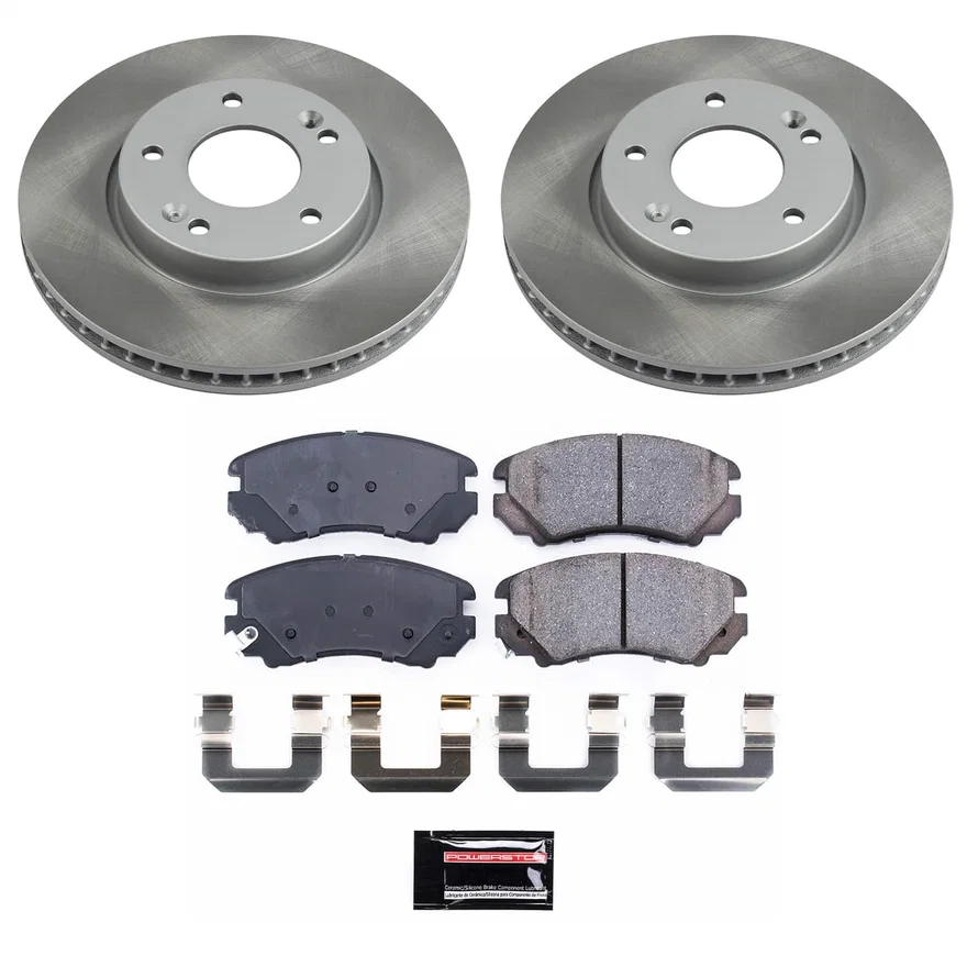 Front SEMI-COATED ROTOR KIT for Kia Soul