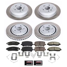 Front and Rear SEMI-COATED ROTOR KIT for Acura MDX image 1