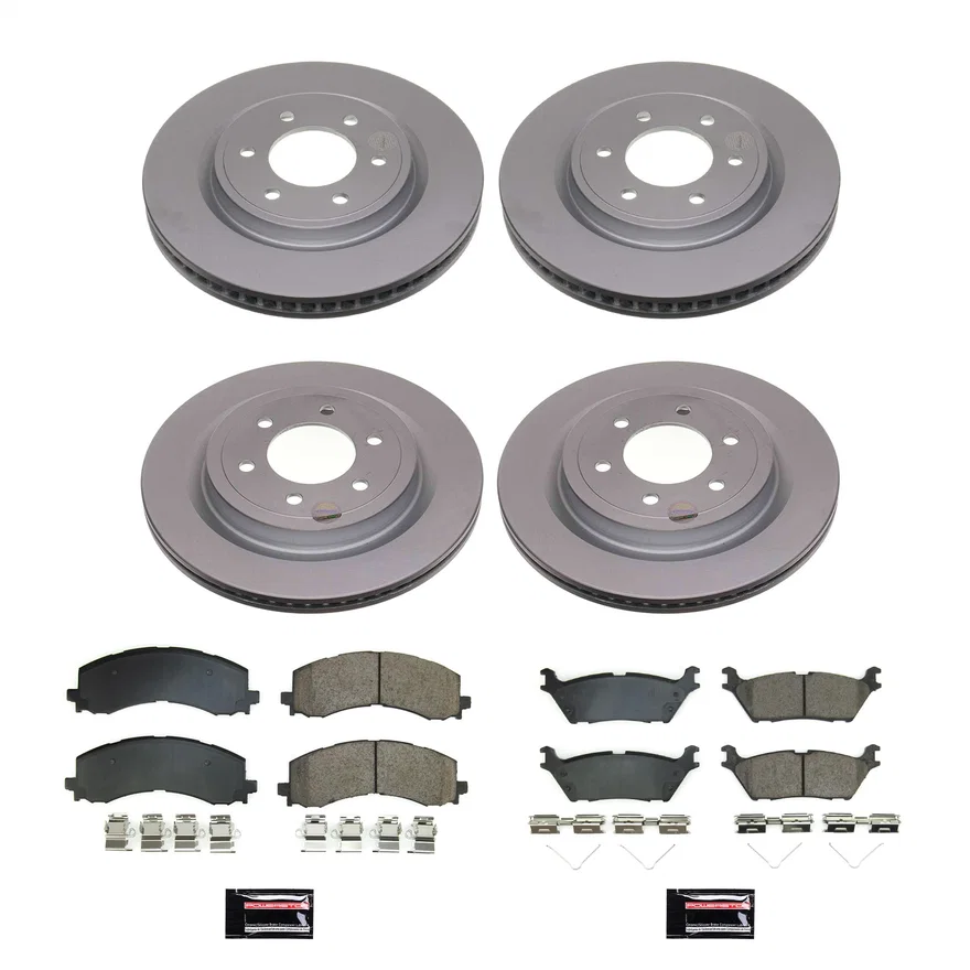 Front and Rear Z17 COATED BRAKE KIT for Ford F-150
