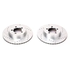 Front DRILLEDSLOTTED ROTOR PAIR image 2