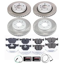 Front and Rear SEMI-COATED ROTOR KIT for BMW image 1