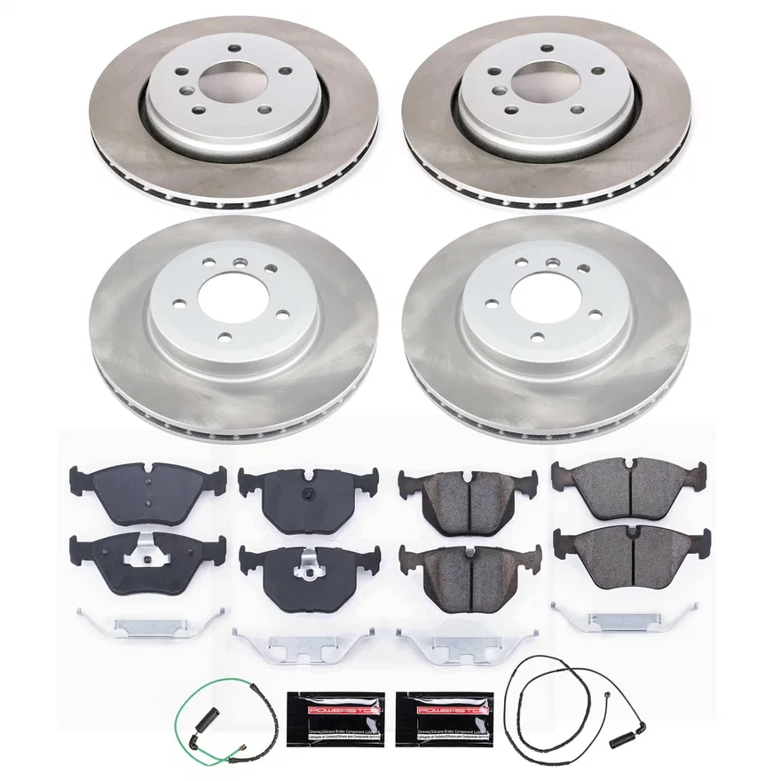 Front and Rear SEMI-COATED ROTOR KIT for BMW