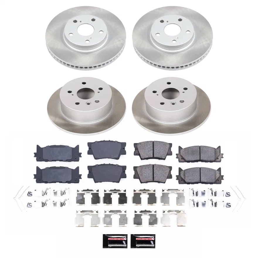 Front and Rear SEMI-COATED ROTOR KIT