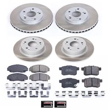 Front and Rear SEMI-COATED ROTOR KIT image 1