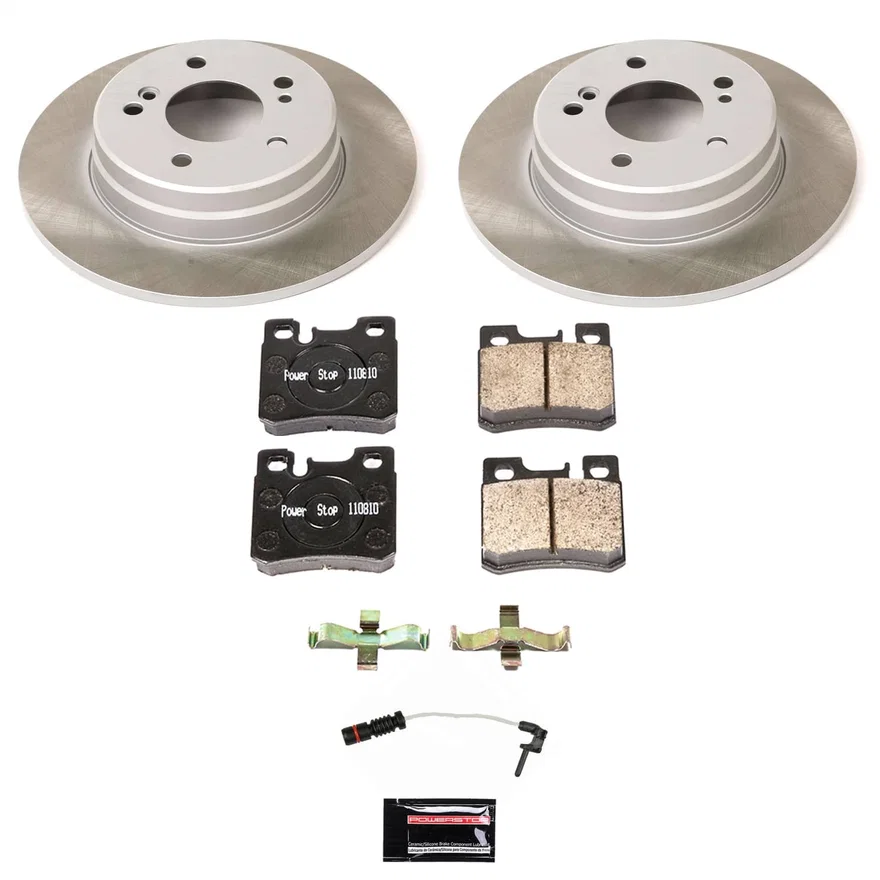 Rear SEMI-COATED ROTOR KIT for Mercedes-Benz C230