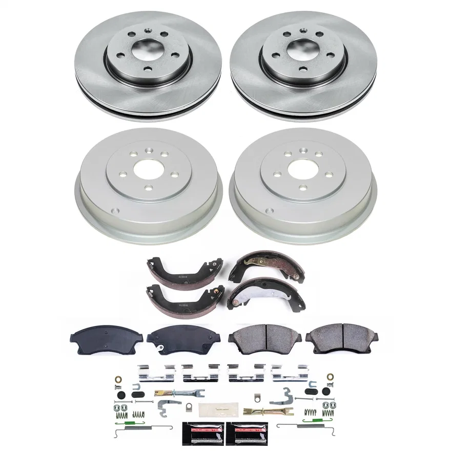 Front and Rear SEMI-COATED ROTOR KIT for Kia Optima