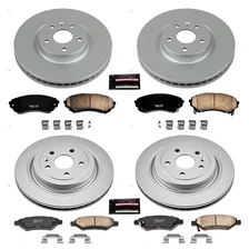 Front and Rear Z17 COATED BRAKE KIT for Cadillac CTS image 2