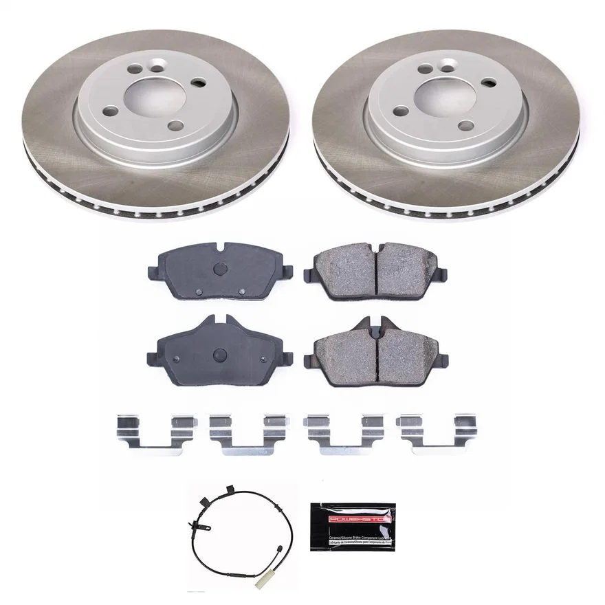 Front SEMI-COATED ROTOR KIT for Mini Cooper