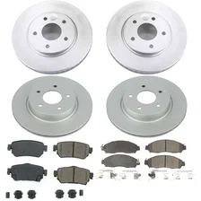 Front and Rear Z17 COATED BRAKE KIT for Nissan LEAF image 2