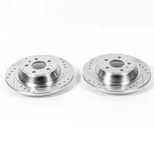 Rear DRILLEDSLOTTED ROTOR PAIR image 2