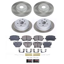 Front and Rear SEMI-COATED ROTOR KIT image 1
