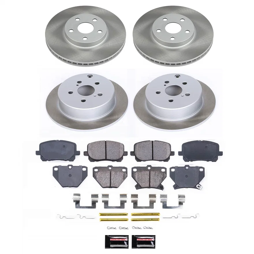 Front and Rear SEMI-COATED ROTOR KIT