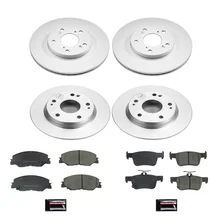 Front and Rear Z17 COATED BRAKE KIT for Honda image 2