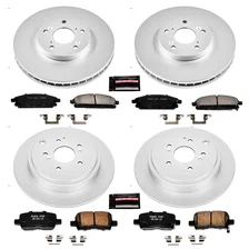 Front and Rear Z17 COATED BRAKE KIT for Acura MDX image 2