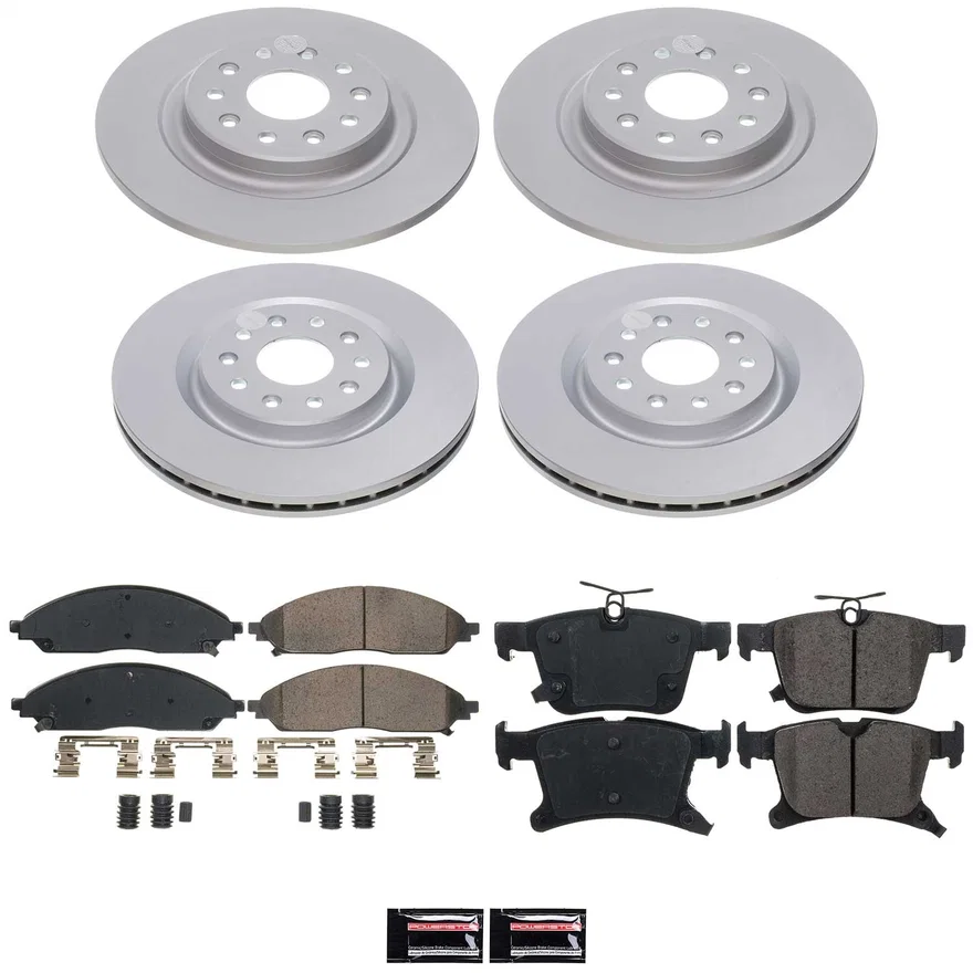 Front and Rear Z17 COATED BRAKE KIT for Chrysler Pacifica