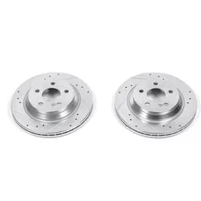 Rear DRILLEDSLOTTED ROTOR PAIR for Mercedes-Benz image 2