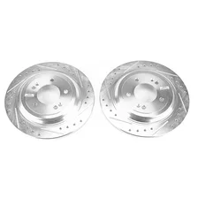 Rear DRILLEDSLOTTED ROTOR PAIR image 2