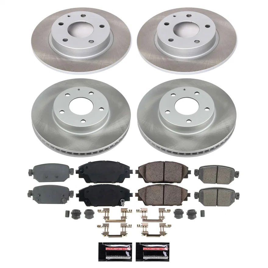 Front and Rear SEMI-COATED ROTOR KIT for Mazda CX-3