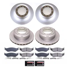 Front and Rear Z17 COATED BRAKE KIT for Ford F-53 Motorhome Chassis image 1