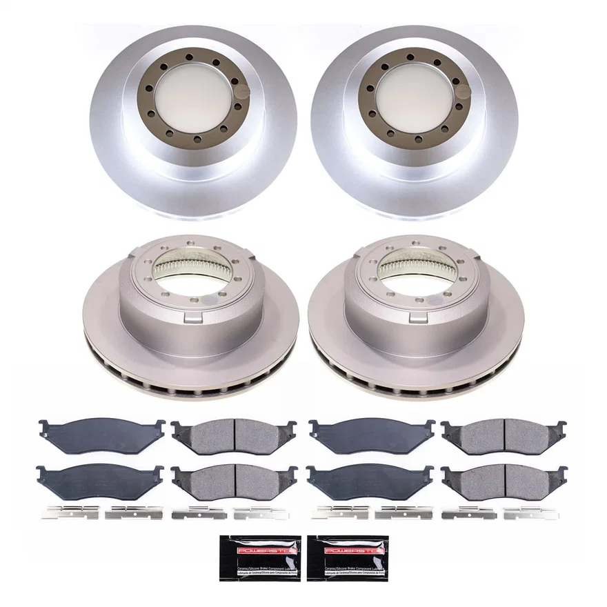 Front and Rear Z17 COATED BRAKE KIT for Ford F-53 Motorhome Chassis