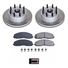 Front SEMI-COATED ROTOR KIT for Ford image 1
