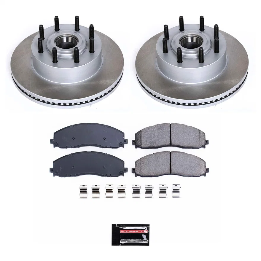 Front SEMI-COATED ROTOR KIT for Ford