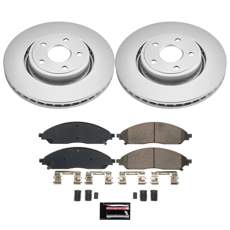 Front Z17 COATED BRAKE KIT for Jeep
