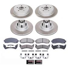 Front and Rear SEMI-COATED ROTOR KIT for Ford Explorer Sport image 1