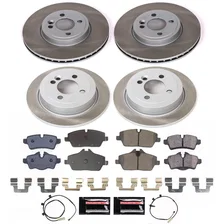 Front and Rear SEMI-COATED ROTOR KIT for Mini Cooper image 1