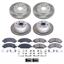 Front and Rear SEMI-COATED ROTOR KIT image 1