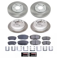 Front and Rear SEMI-COATED ROTOR KIT for Hyundai Elantra image 1