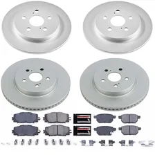 Front and Rear Z17 COATED BRAKE KIT for Toyota Prius Prime image 2