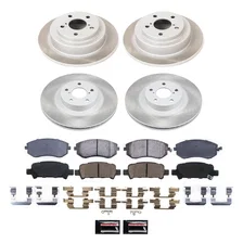 Front and Rear SEMI-COATED ROTOR KIT for Subaru Forester image 1