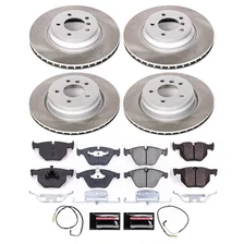 Front and Rear SEMI-COATED ROTOR KIT for BMW image 1