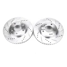 Front DRILLEDSLOTTED ROTOR PAIR image 2