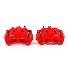 Front RED CALIPER PAIR W/BRKT image 2