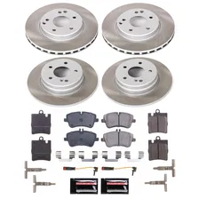 Front and Rear SEMI-COATED ROTOR KIT for Mercedes-Benz C240 image 1