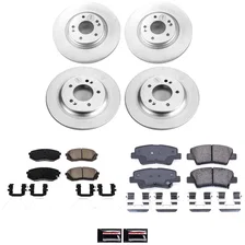 Front and Rear Z17 COATED BRAKE KIT for Hyundai Elantra GT image 2