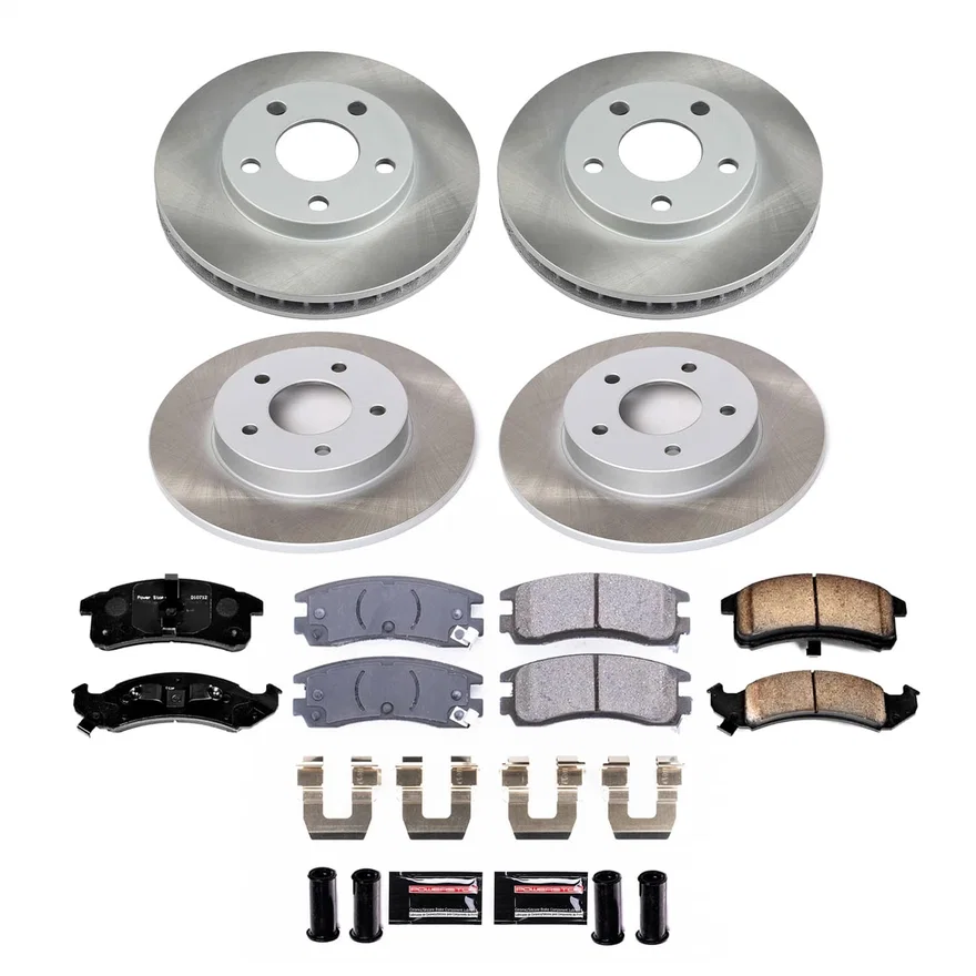 Front and Rear SEMI-COATED ROTOR KIT