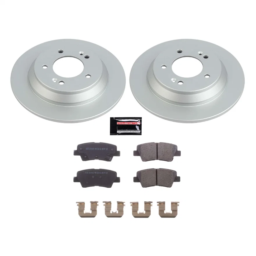 Rear Z17 COATED BRAKE KIT for Kia Soul
