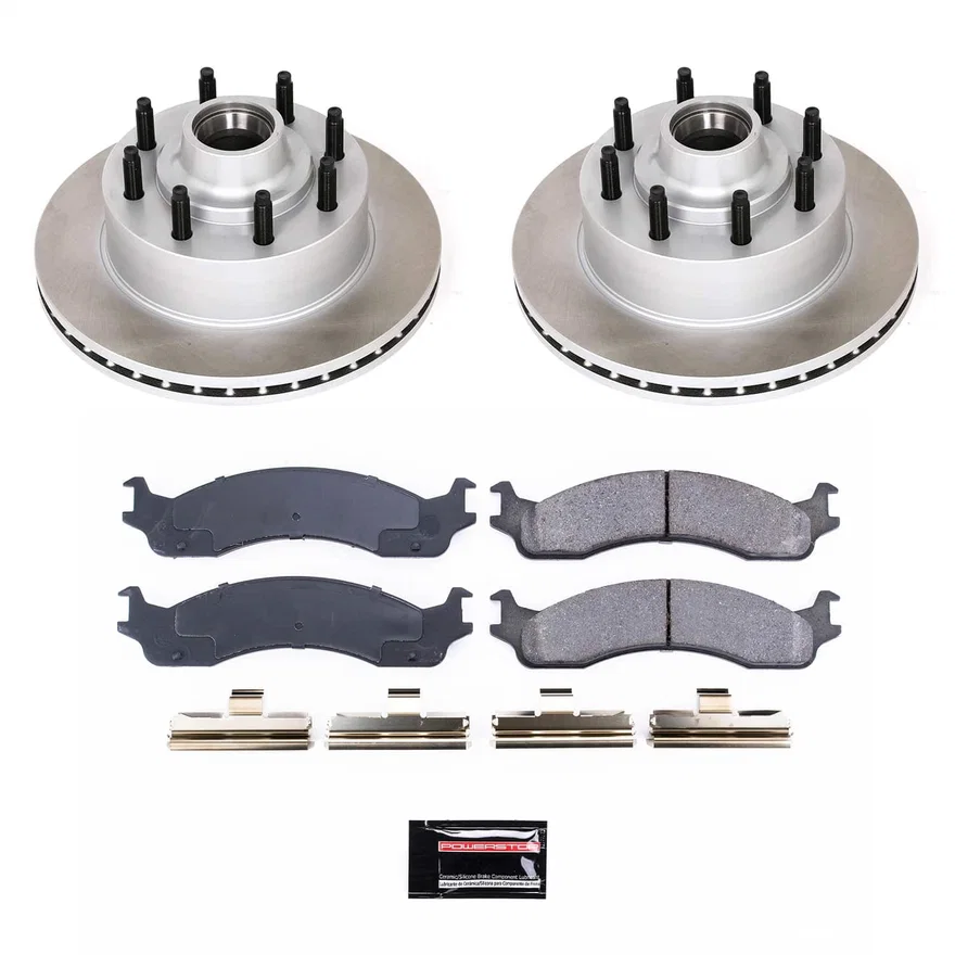 Front SEMI-COATED ROTOR KIT for Ford