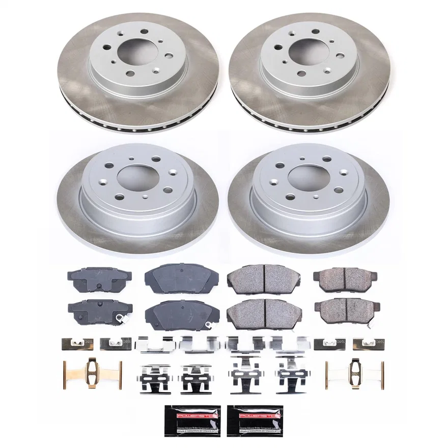 Front and Rear SEMI-COATED ROTOR KIT