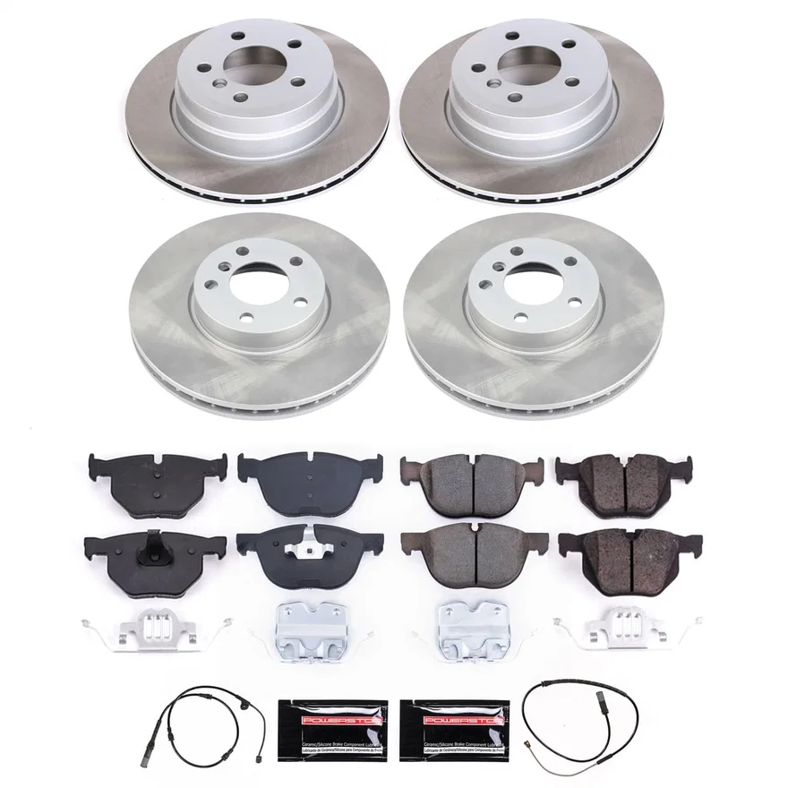 Front and Rear SEMI-COATED ROTOR KIT for BMW