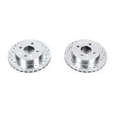 Rear DRILLEDSLOTTED ROTOR PAIR image 2