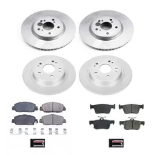 Front and Rear Z17 COATED BRAKE KIT for Honda Accord image 2