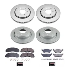 Front and Rear Z17 COATED BRAKE KIT for Ford F-150 image 2