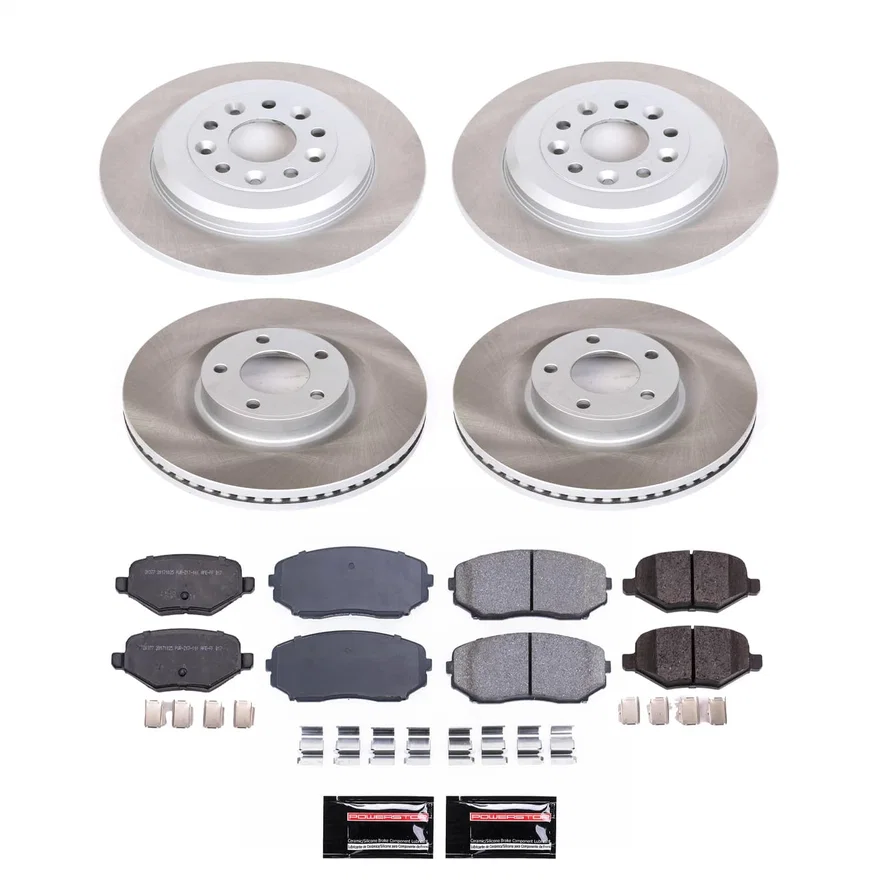 Front and Rear SEMI-COATED ROTOR KIT