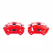 Front RED CALIPER PAIR W/BRKT image 2