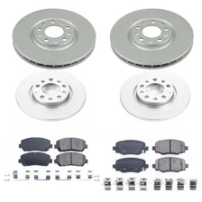Front and Rear Z17 COATED BRAKE KIT for Chrysler 200 image 2