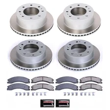 Front and Rear SEMI-COATED ROTOR KIT image 1